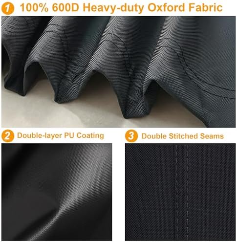 Kipiea 600D Heavy Duty Grill Cover - Image 3
