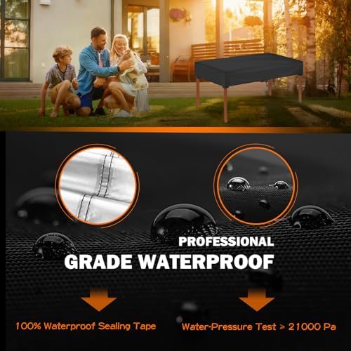 SUNICO Outdoor Table Covers Rectangle Waterproof - Image 3