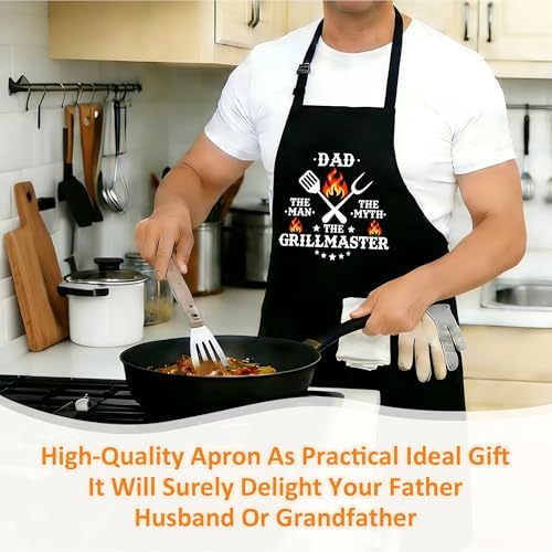 Funny Aprons For Men, Father's Fathers Day Kitchen Gifts For Dad Father Daddy - Image 6