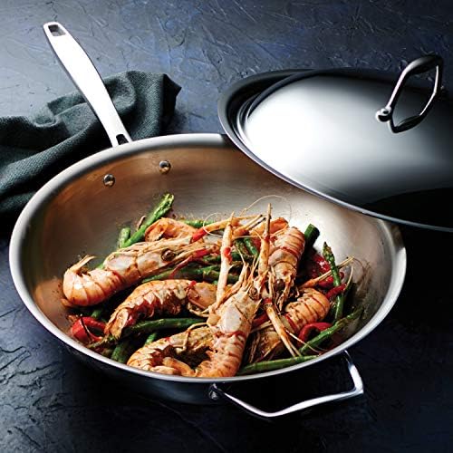 Tramontina Signature Tri-Ply Clad Stainless Steel 12.5-Inch Wok - Image 4