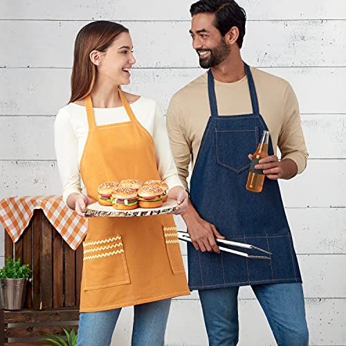 Simplicity S9302 BBQ Apron Sewing Pattern, Men's & Women's Adjustable Aprons - Image 3