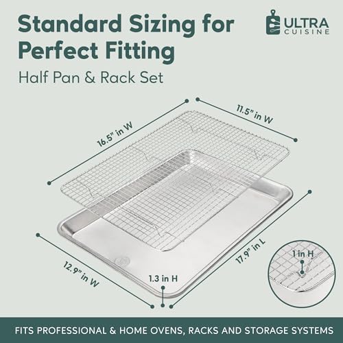 Aluminum Baking Sheet with Cooling Rack Set - Image 2