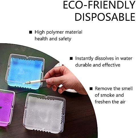 Disposable Ashtrays with Ash Absorbing Balm, Small Portative Ashtray - Image 4