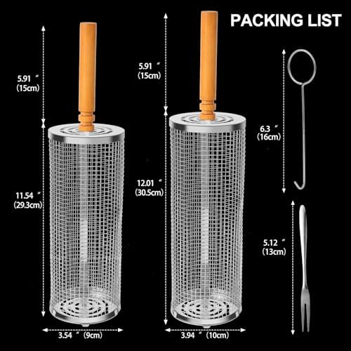 2PCS Nesting Grill Baskets - Image 3