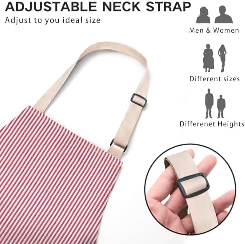 BeLuyi 2 Pack Adjustable Bib Apron - Image 2
