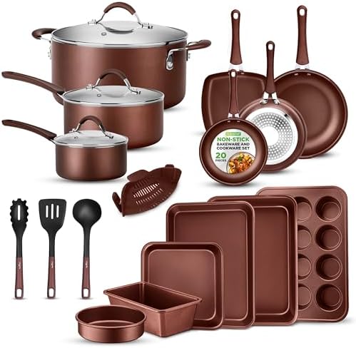 NutriChef Kitchenware Pots & Pans Set – High-qualified Basic Kitchen Cookware by NutriChef%E2%84%A2Kitchen