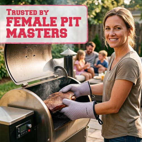 KITCHEN PERFECTION Silicone Smoker BBQ Gloves - Image 4