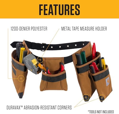 Carhartt 7 Pocket Tool Belt Carhartt Brown - Image 2