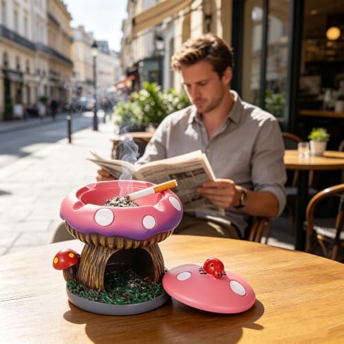 Fantastical Mushroom House Ashtrays - Image 5