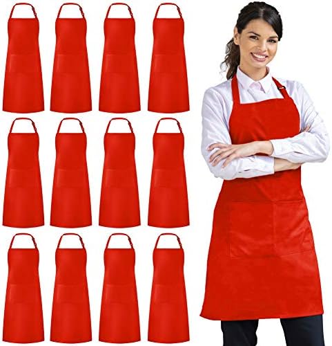 Syntus 12 Pack Apron with 2 Pockets Aprons by Syntus