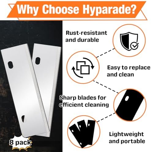 8-Pack 6" Grill Scraper Blades Replacement - Image 4