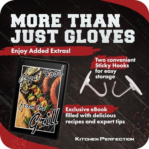 KITCHEN PERFECTION Silicone Smoker BBQ Gloves - Image 5