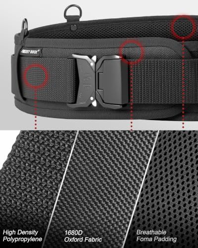 Padded Tool Belt for Men with D Ring, Suit for Waist 35.5"-47.2" - Image 4