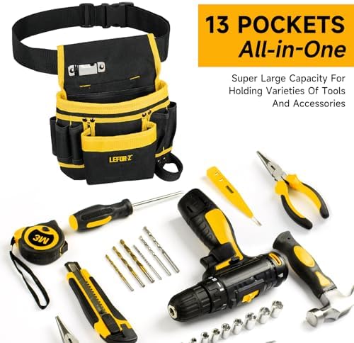 LEFOR·Z Tool Belt, 13-Pockets Tool Belts - Image 5