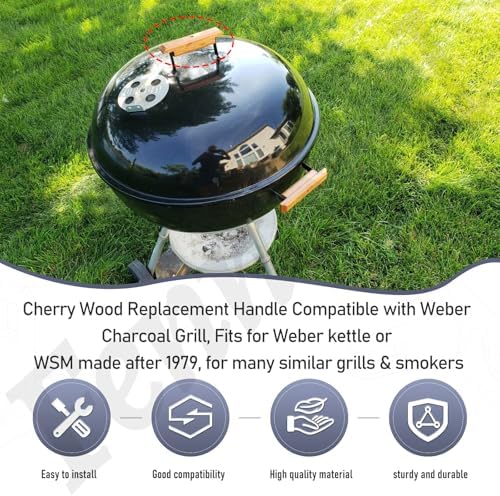 3Pack Cherry Wood Replacement Handle - Image 3