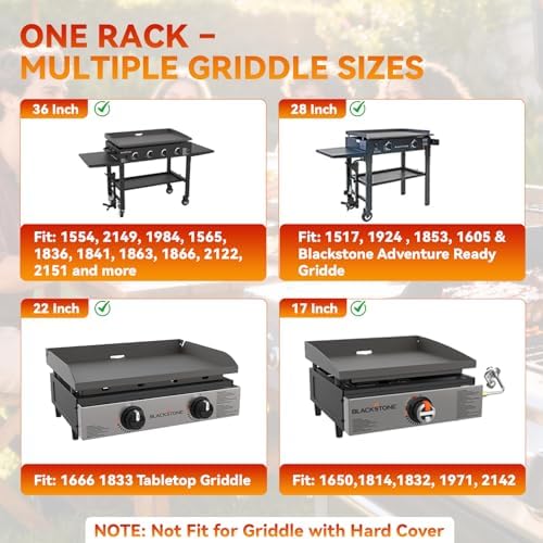 Griddle Warming Rack for Blackstone, Adjustable Griddle Accessories - Image 3