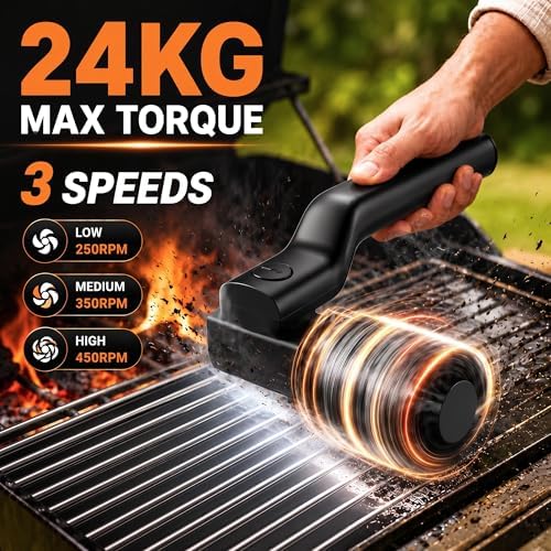 Electric Grill Brush - 24kg Torque High Power Electric Grill Cleaner 200 Min - Image 2