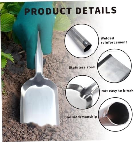 15.4-Inch Ash Shovel, Heavy-Duty Stainless Steel Flat Coal Shovel - Image 7