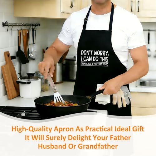 Funny Aprons For Men, Father's Fathers Day Kitchen Gifts For Dad Father Daddy - Image 6