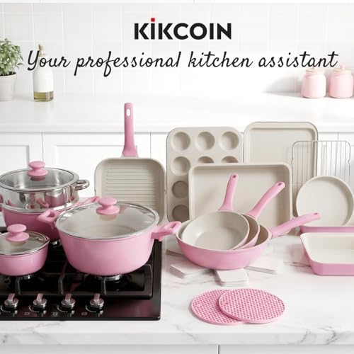 Kikcoin 31 Piece Pots and Pans Set Non Stick Kitchen Cookware Sets - Image 7