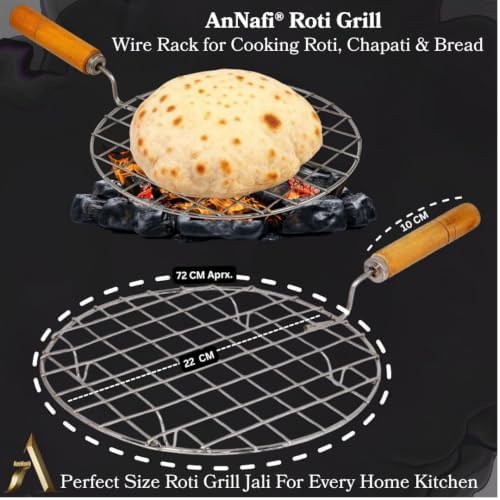 AnNafi® Phulka Roti Arepa Grill Chapati Maker Riser, Cooking Wire Rack - Image 2