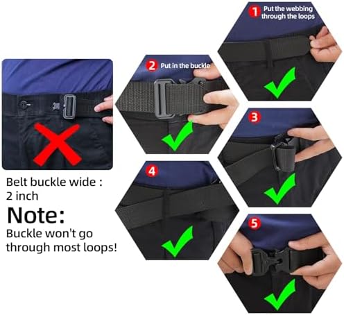 MELOTOUGH Quick Release Tool Belt 1.5 Inch Web Work Tool Belt - Image 5