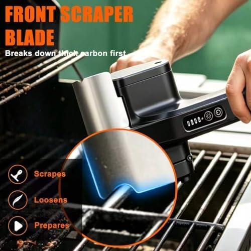 Electric Grill Brush Cleaner, High Torque BBQ Bristle-Free Cleaner – - Image 2