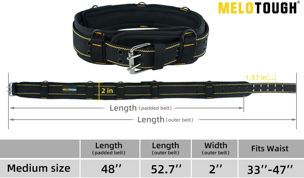MELOTOUGH 2-Inch Padded Tool Belt - Image 4