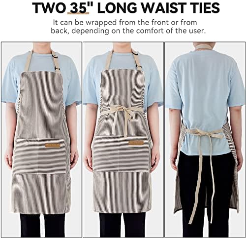 NLUS 2 Pack Cooking Aprons for Women - Image 4