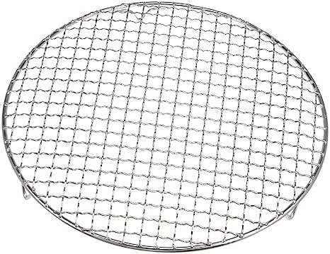 HARFINGTON Round Cooking Rack 10.4-inch 201 Stainless Steel Cross Wire Barbecue - Image 3