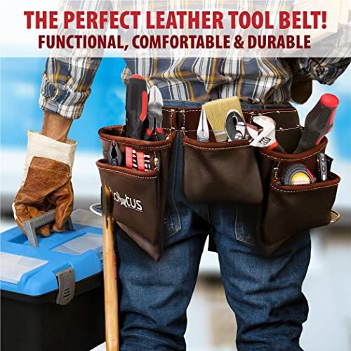 LAUTUS Oil Tanned Leather Tool Belt/Pouch/Bag, Construction, Electrician - Image 6