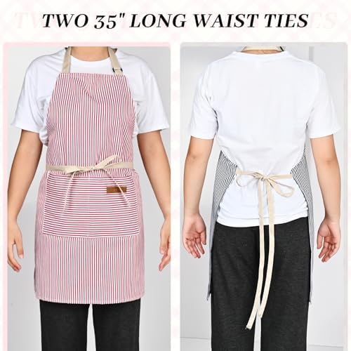 2Pack Adjustable Kitchen Apron for Women Men - Image 6