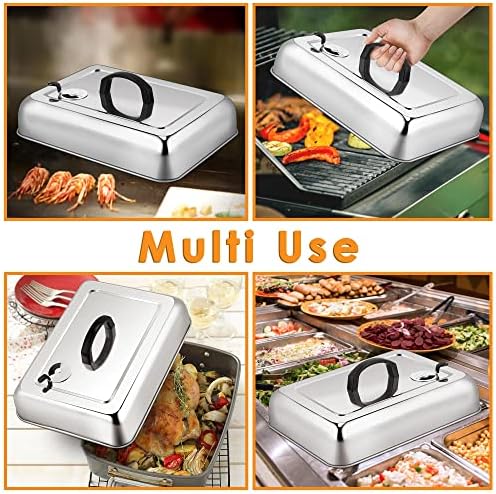 Leonyo 13x9 Inch Basting Cover for Griddle Grill, Melting Dome - Image 5