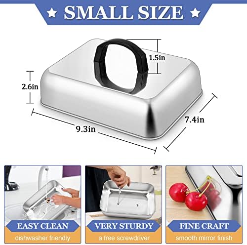 Rectangle Cheese Melting Dome, HaSteeL Stainless Steel Basting Cover - Image 3