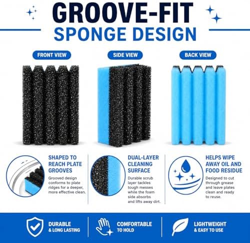 4PCS Grill Cleaning Sponge + 2PCS Scraper - Image 4