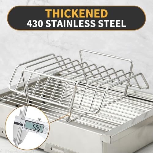 Multi-Purpose Grilling Rack, Rib Rack, V-Rack - Image 6