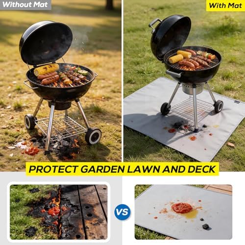 PAWBOSE 65x48 Inch Under Grill Mat - Image 3