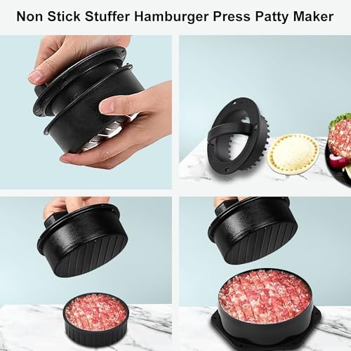 POLIGO Smash Burger Press Kit - 4 in 1 Hamburger Patty Storage Containers - Image 6