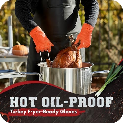 KITCHEN PERFECTION Silicone Smoker BBQ Gloves - Image 5