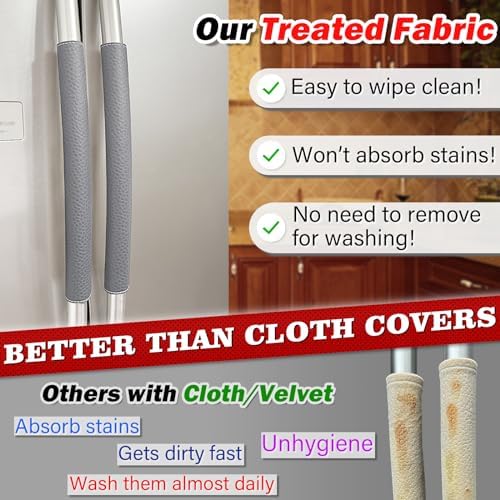 Refrigerator Door Handle Covers, Adjustable Appliance Handle Covers, Keep Your - Image 2