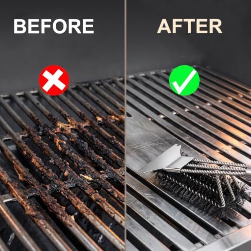 12 Inch Stainless Steel BBQ Grill Cleaning Brush - Image 5