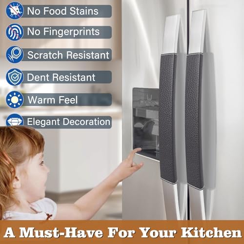Refrigerator Handle Covers, Adjustable Appliance Handle Covers, Keep Your - Image 2