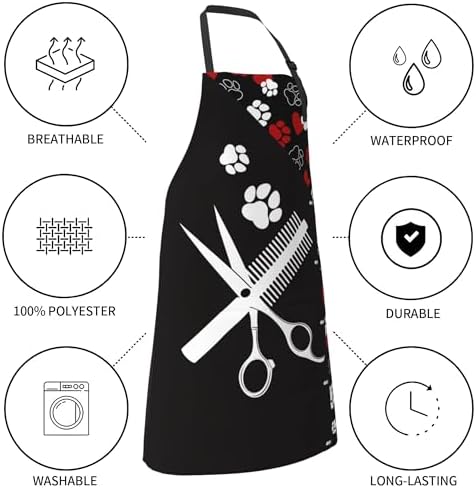 Art Apron with Pocket for Women Men - Image 3