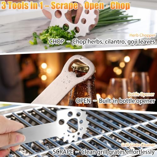 BBQ Grill Scraper Bristle-Free for Griddle, Stocking Stuffers Gift for Men - Image 3