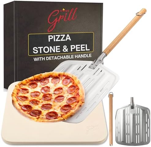 Hans Grill Pizza Stone PRO XL, Rectangular Baking Stone by HansGrill