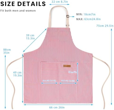 BeLuyi 2 Pack Adjustable Bib Apron - Image 3