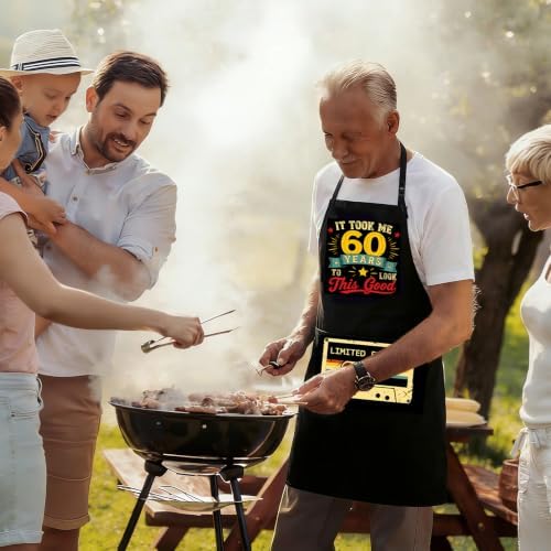 Funny Aprons for Men Birthday Gifts for Men Dad Grilling BBQ - Image 2