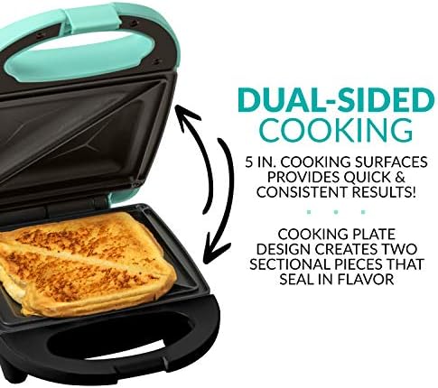 Nostalgia MyMini Personal Sandwich Maker, Nonstick Panini Press, Pizza Pockets - Image 6