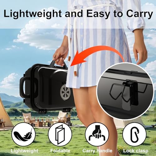 Portable Charcoal Grill, Small Foldable Tabletop BBQ Grill - Image 6
