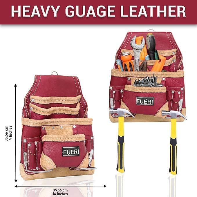 FUERI Leather Tool Belt for Men - Image 4